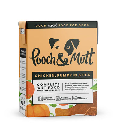 Pooch & Mutt Chicken, Pumpkin & Pea Complete Wet Dog Food 375g - 375g